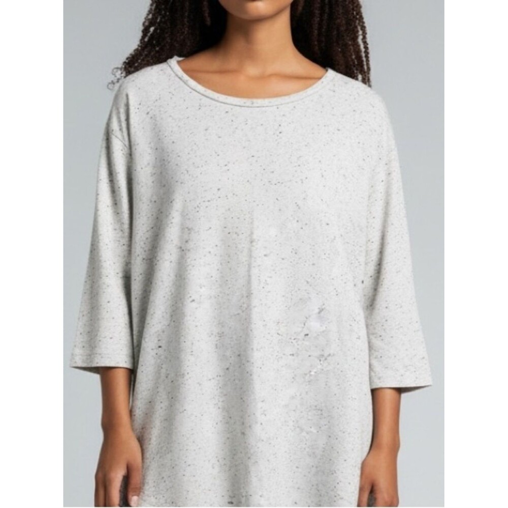Women's Soft Joie Organic Cotton Speckle Crew Neck Tunic
